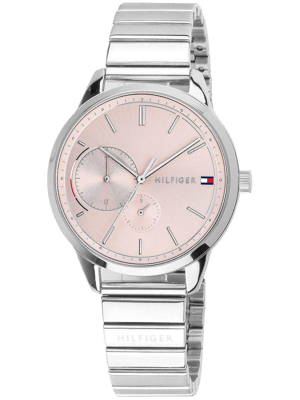 Tommy Hilfiger 1782020 粉红色表盘不锈钢表带女士手表
