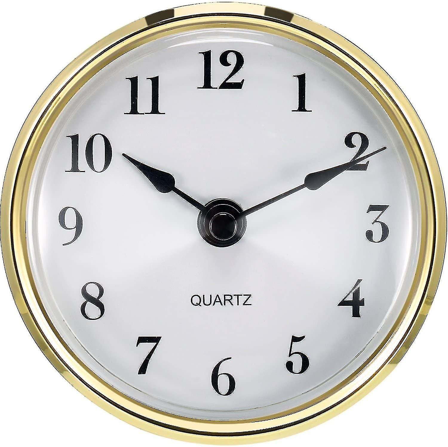 80mm Quartz Clock Assembly/Insert with Arabic Numerals, Quartz Movement