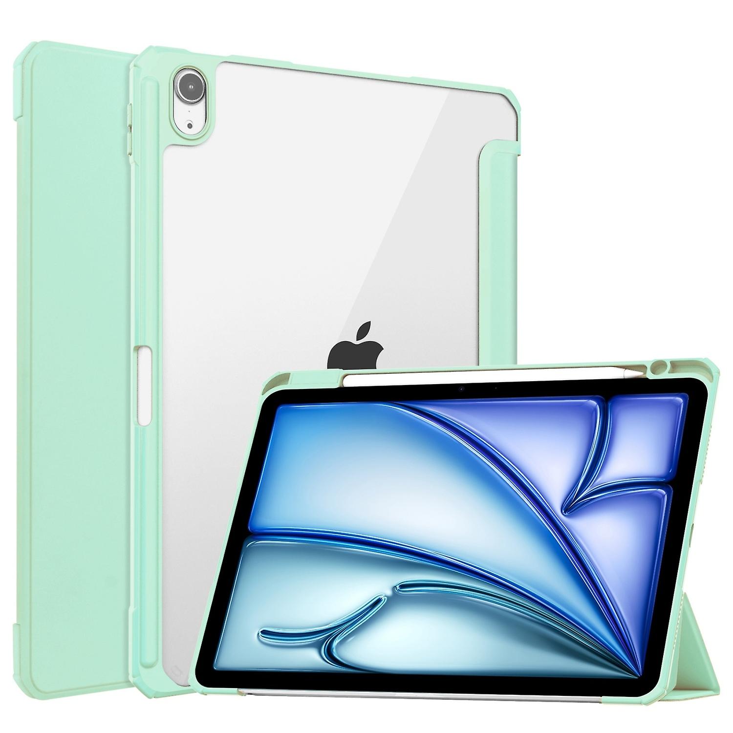 3-fold Smart Leather Tablet Case For iPad Air 11 2024