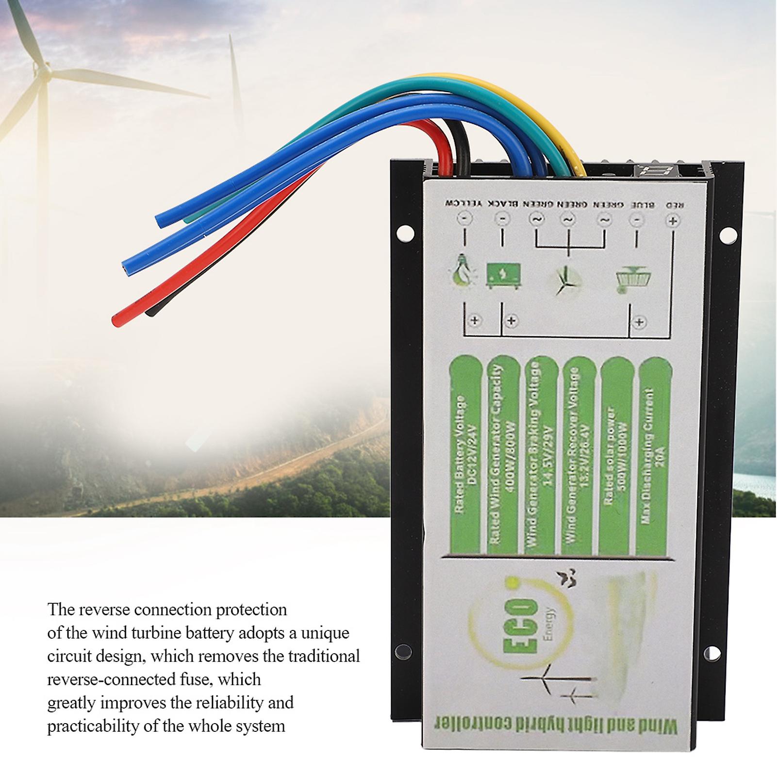 DC 12V/24V Wind and Solar Hybrid Controller 400W / 800W