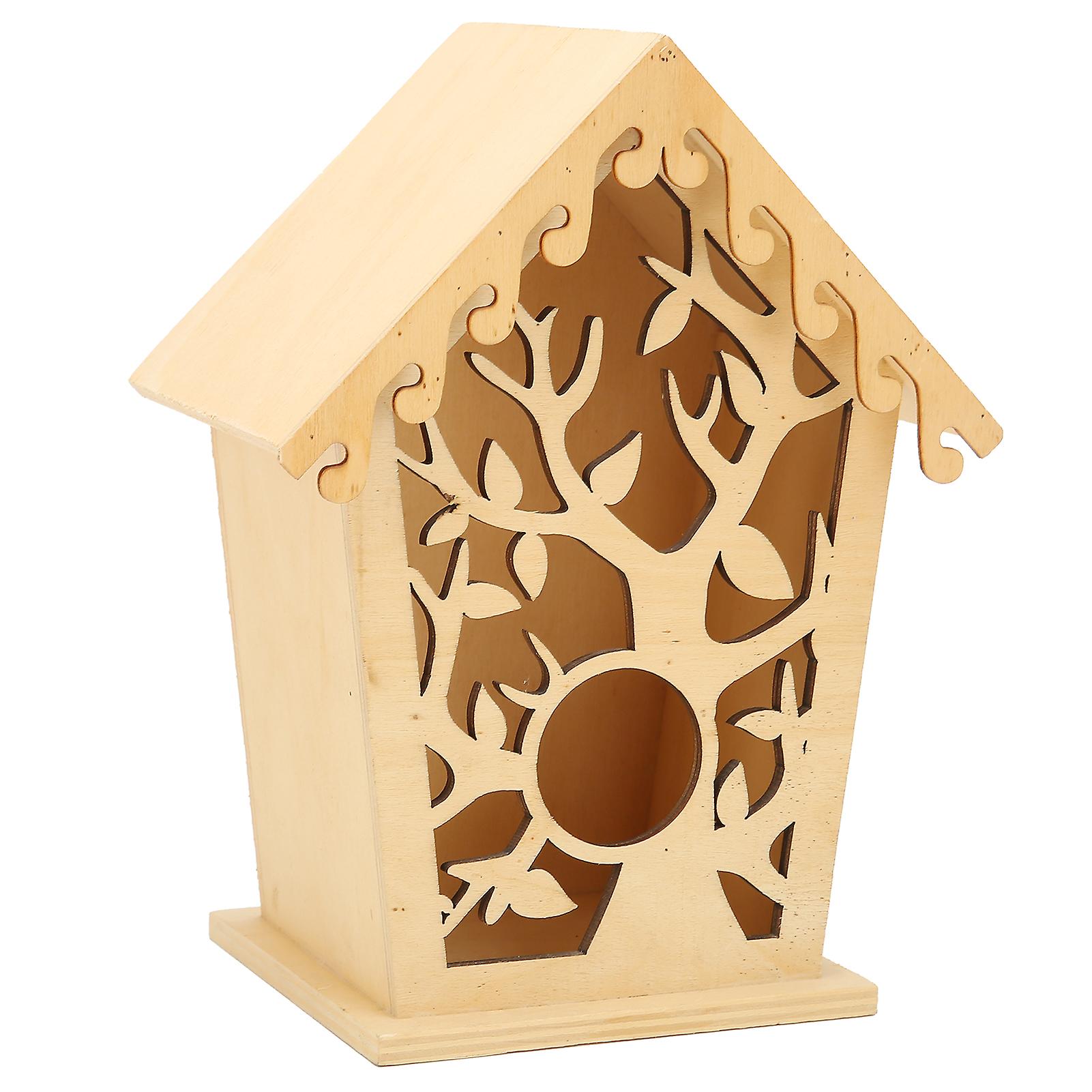 Bird Nests Hollow Tree Leaves Patterns Bird House Bird Cage for Indoor Outdoor Craft