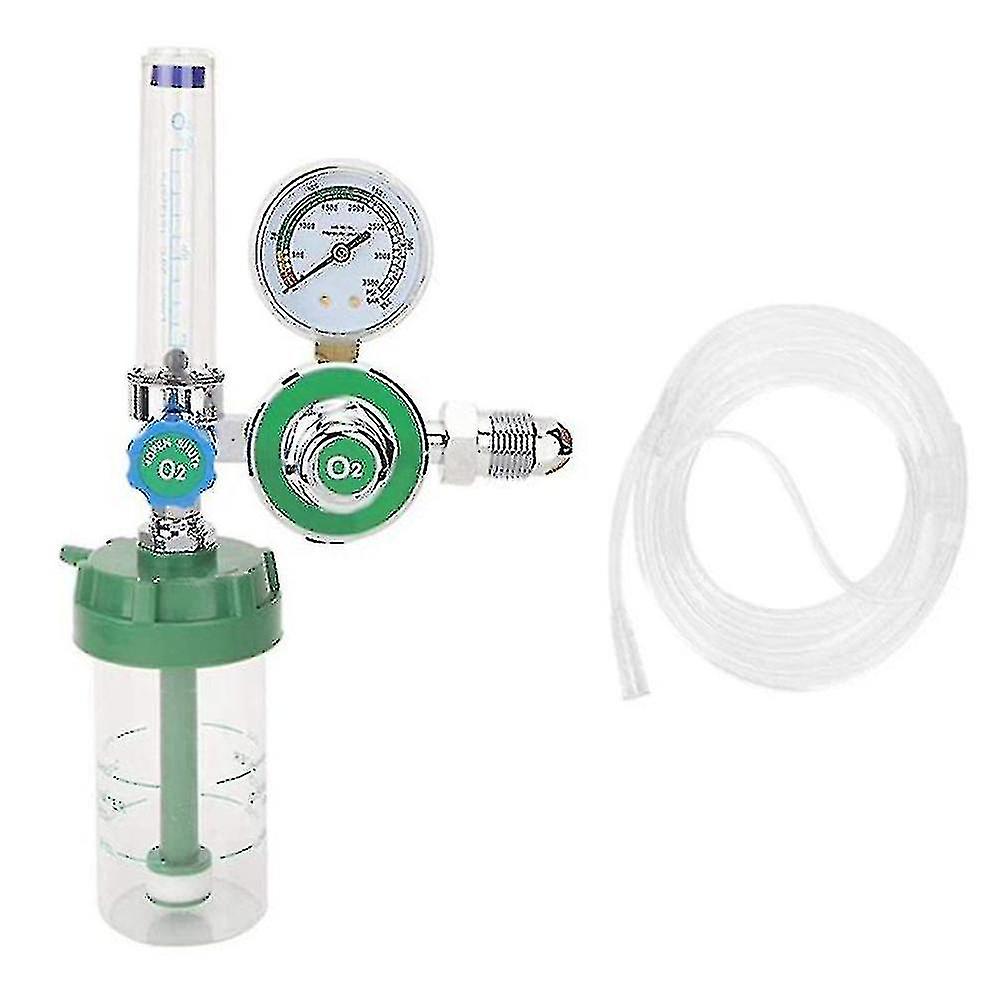 Sauerstoff-Druckregler Manometer Durchflussmesser O2 Druckminderer für Sauerstoffinhalator Regler G5 / 8-14