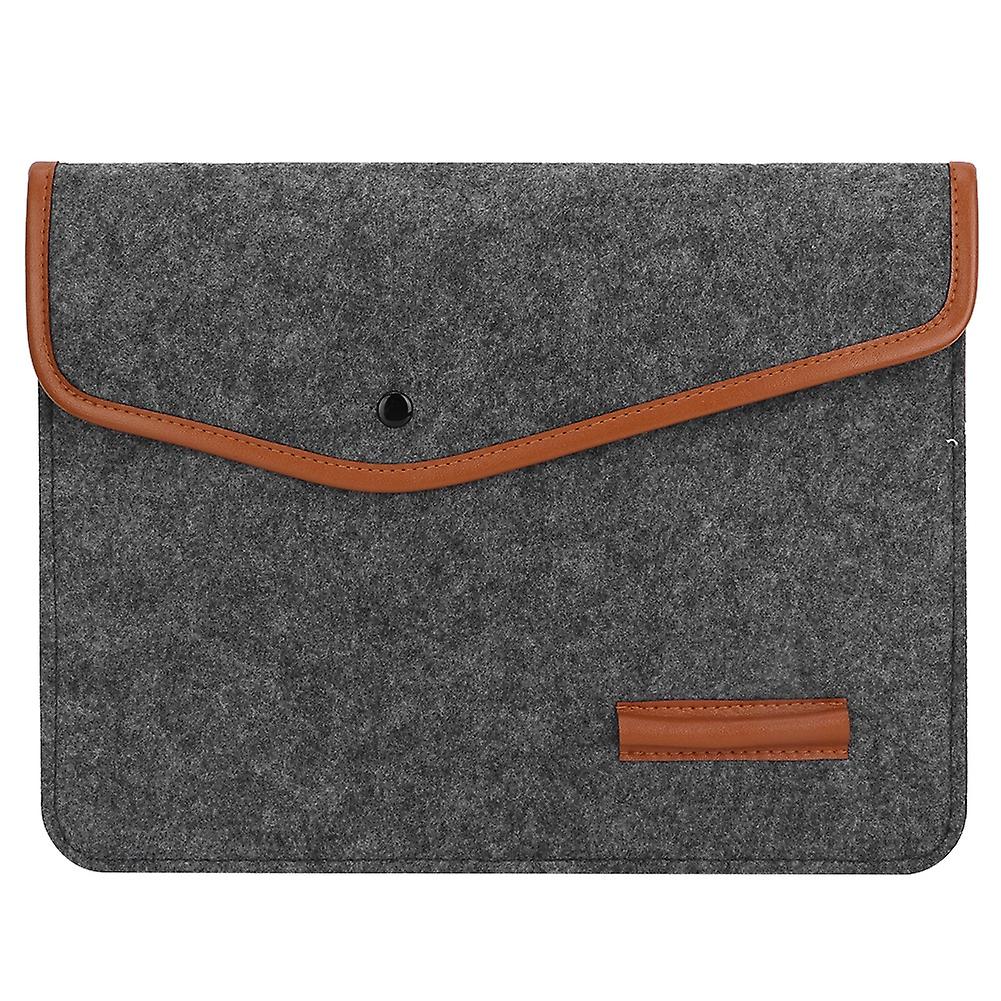 Laptop Wool Felt Bag Envelope Notebook Holder Soft Business Case Hasp Bag 13\