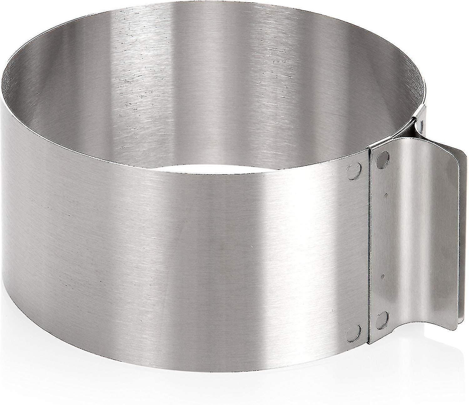 Cake Ring With Adjustable Diameter From 16 To 30 Cm, Stainless Steel