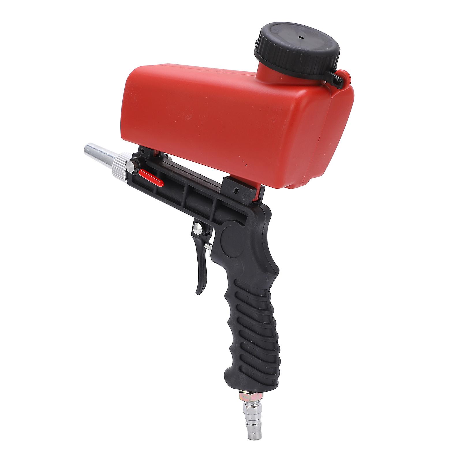 Handheld Red Pneumatic Sandblasting Gun 90psi 21lbs Capacity
