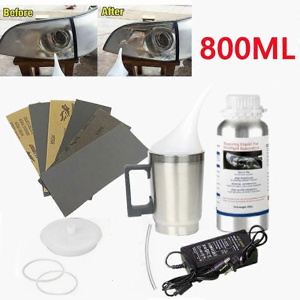 Car Headlight Renovation Steam Kit Headlight Polisher Light Restoration Clean Varnish Headlights Car Auto Headlight Renovator FN9U3491