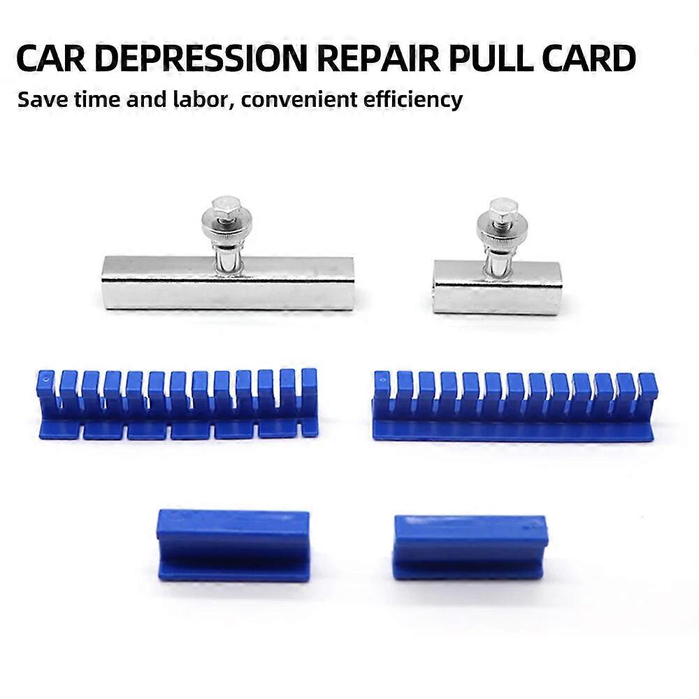 Car Dent Repair Tools Kit Auto Body Sheet Metal Paintless Bump Removal Pulling Blue Tabs Set Pull Traceless Remover Hail Pit FN9U7802
