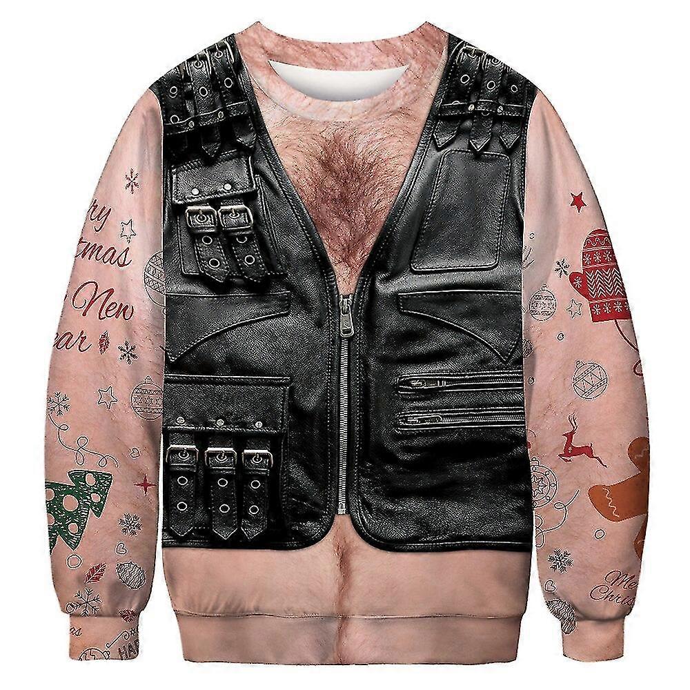2022 Unisex Ugly Christmas Pullover For menn Kvinner 3d Funny Print hettegensere Høst vinter topper
