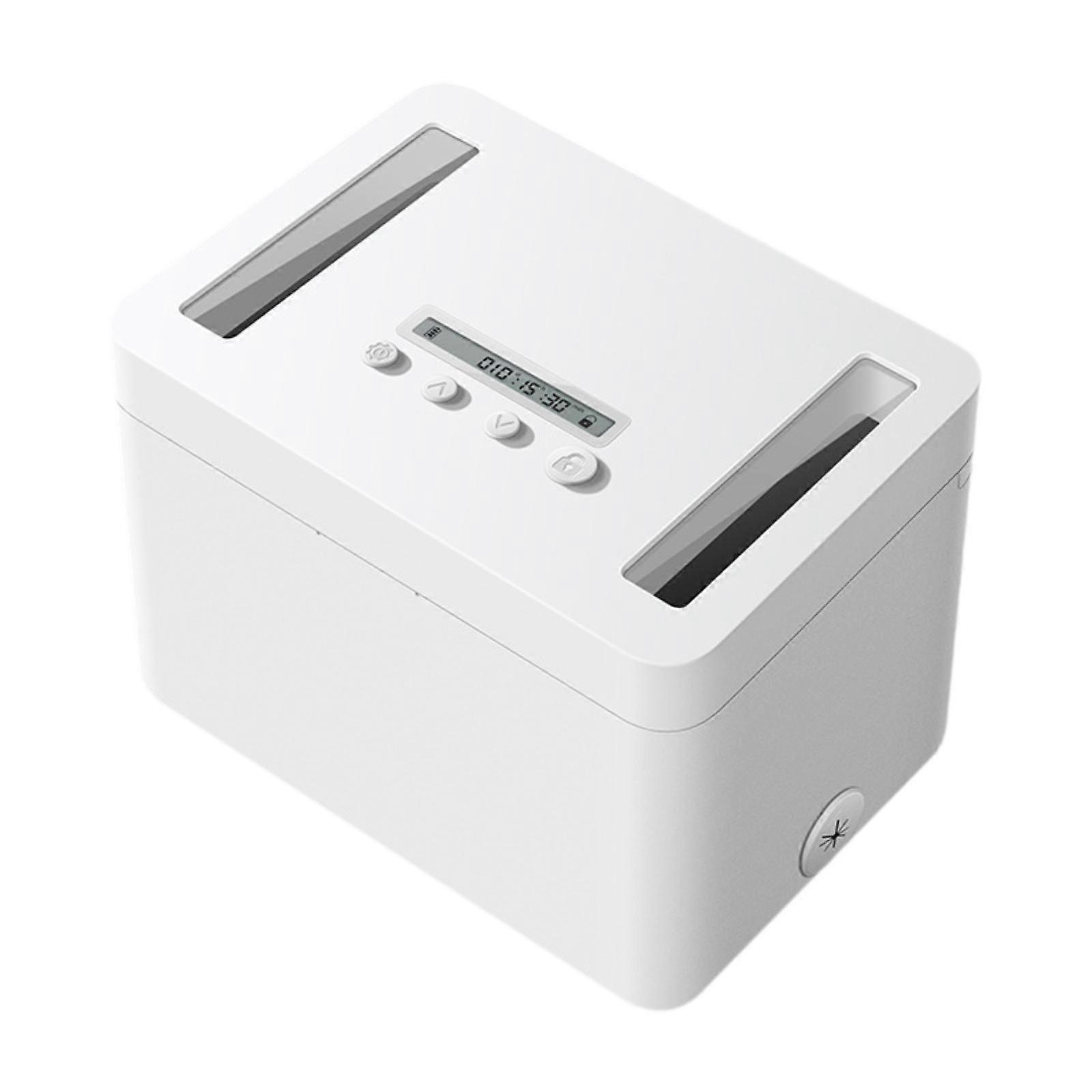 Cellphone Lock Box Portable Timer Phone Case for Kids Adults Self Discipline White Medium