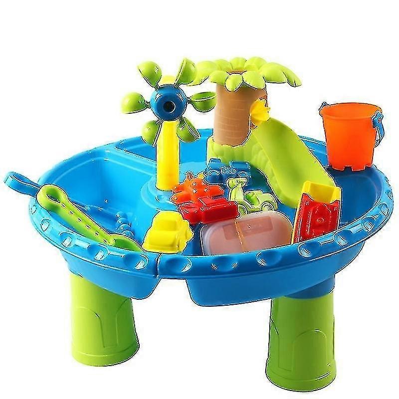 ビーチおもちゃテーブルサンドウォーターテーブルプレイサンドプールプレイウォーターラージラウンドテーブルサンドプレイウォーターツールSe