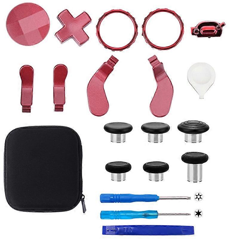 Xbox One Elite Series Elite Griff 2. Generation Metall Knopf Wippe Paddel DIY Set - Rot