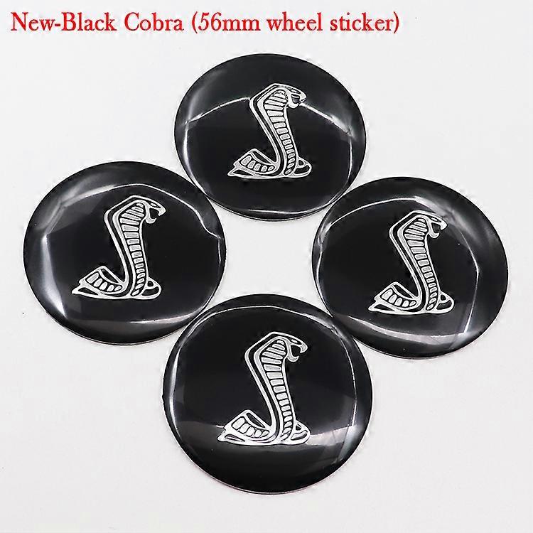 4Pcs 60mm TRD Wheel Center Cap Stickers – Resin Logo Emblem, Black/Red, Universal Fit