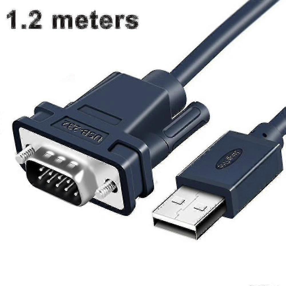 Usb To Rs232 Serial Adapter 1.2m Usb To Serial Converter Db9 9 Pin Port Rs232 Cable Compatible With
