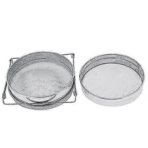 steel stainless double sieve beekeeping filter strainer equipment