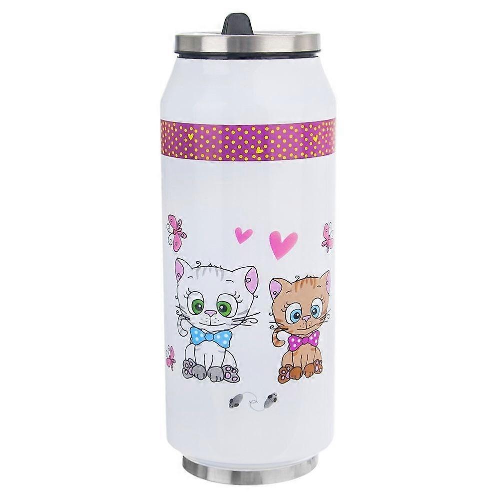 Thermos jar with straw and flip-up nozzle, 12h heat