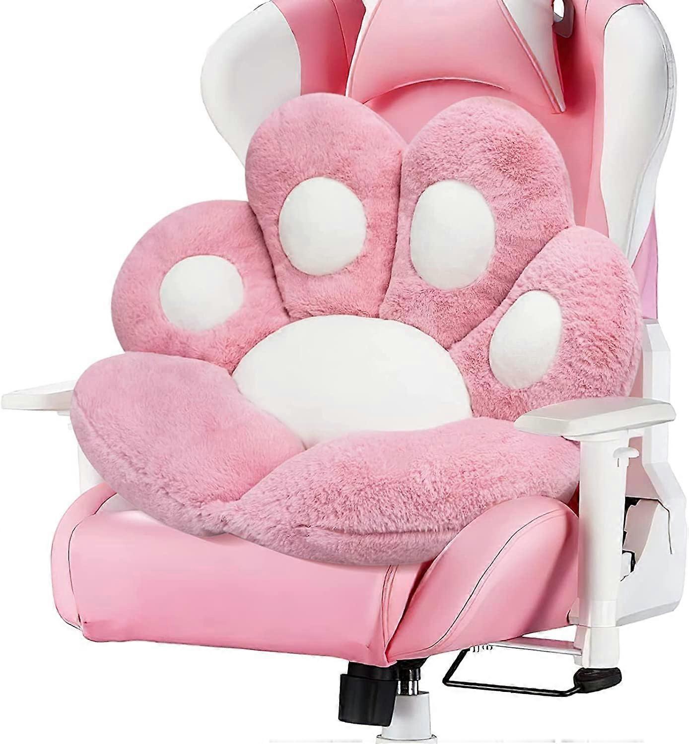 猫の足クッションチェア快適なカワイイチェアぬいぐるみシートクッションゲーマーチェア用レイジー枕24x22居心地の良い床かわいいシートカワイイ女の子労働者ギフト用