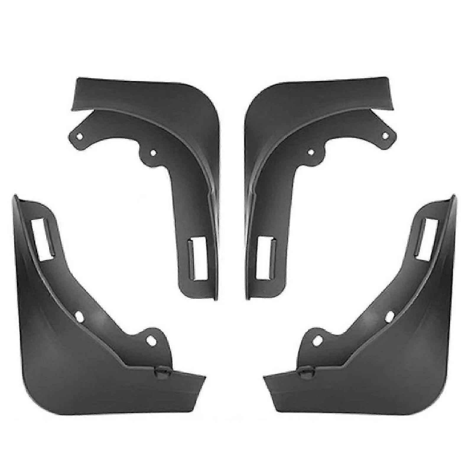 4pcs Car Fender Easy Installation Indeformable Black Auto Accessories Splash Guard