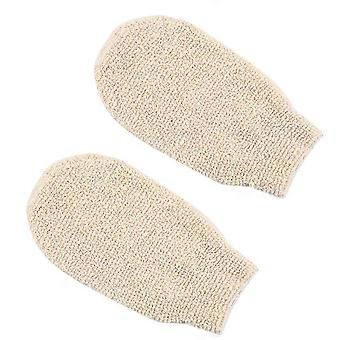 Natürliche Bambusfaser Bad Peeling Handschuh Waschlappen Badehandschuh SENZHE SHOP