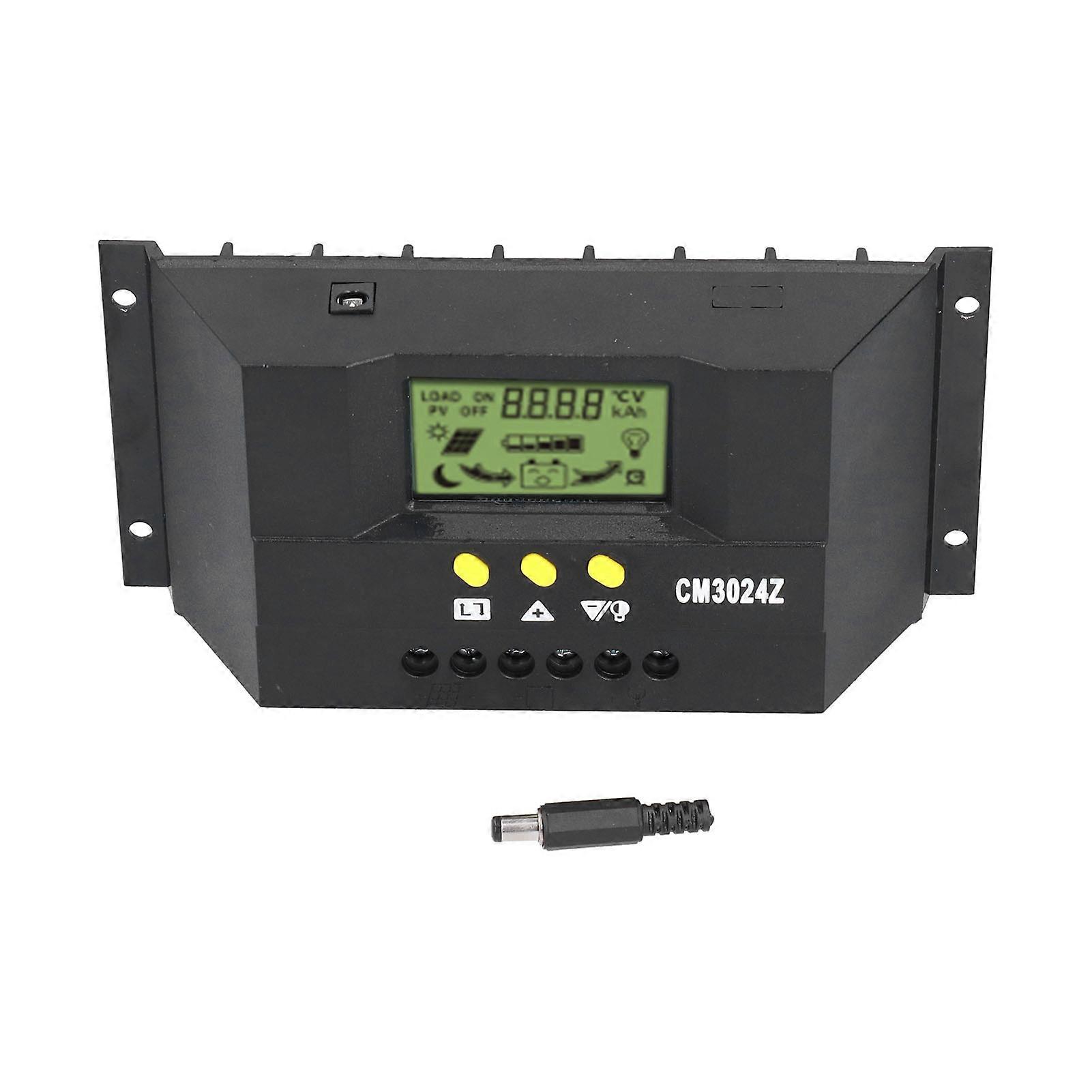 CM3024Z PWM Solar Charge Controller LCD Display Solar Panel Intelligent Regulator 12V 24V20A