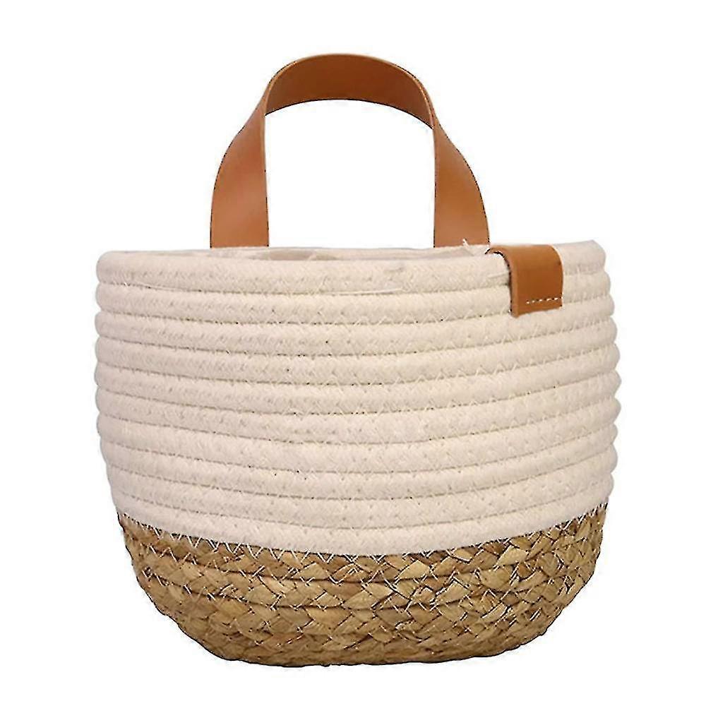 rope hanging basket,woven hanging basket,hanging baskets compatible with plants