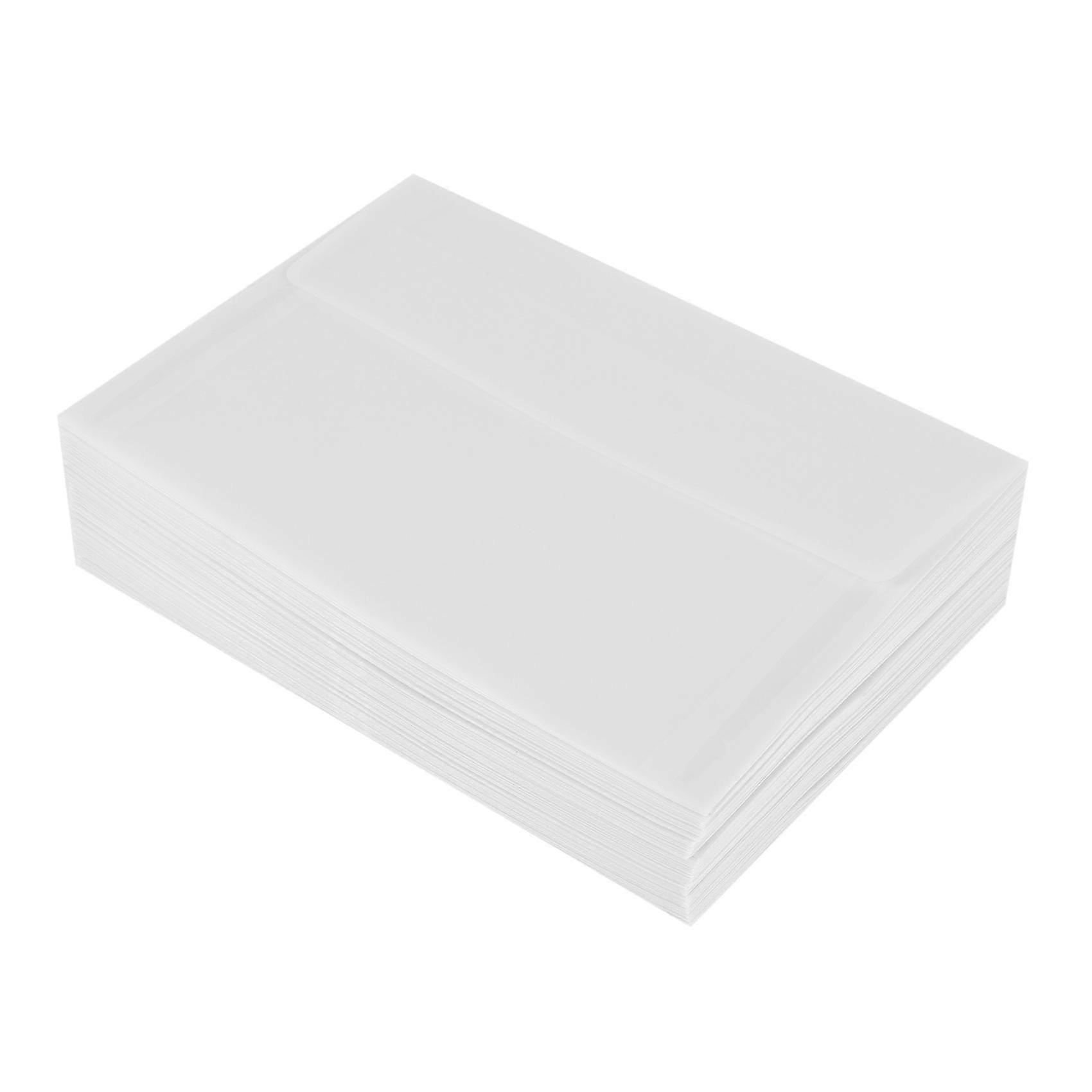 100pcs/lot Blank Translucent Vellum Envelopes Diy Multifunction Gift Card Envelope