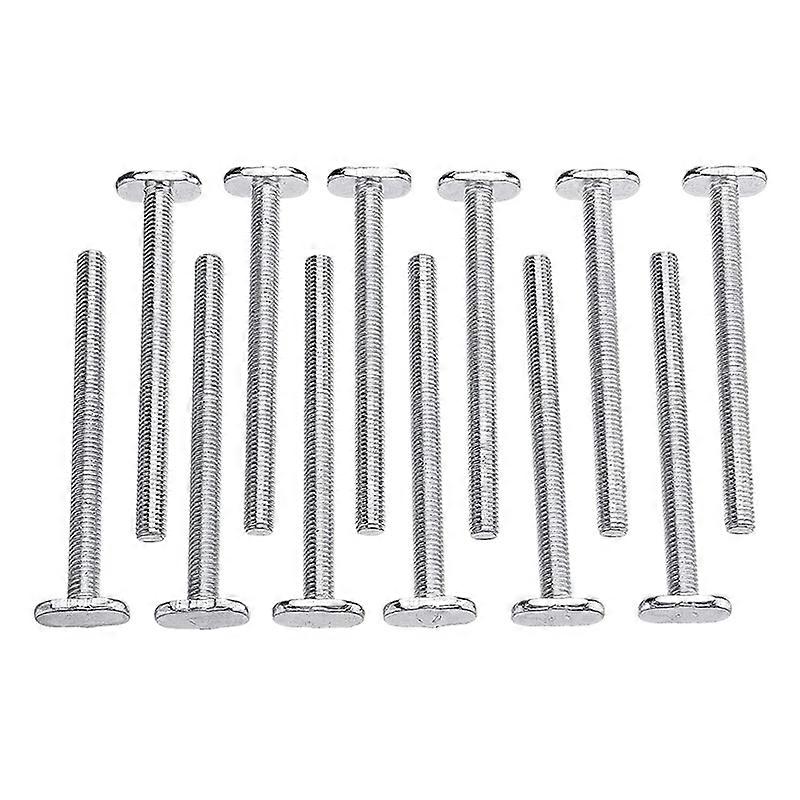 12Pcs Screw Bolt Fastener Tool M8X100mm Drop-in Stud T-Nut Sliding Bolt for 30 Series Miter Track Woodworking Tool