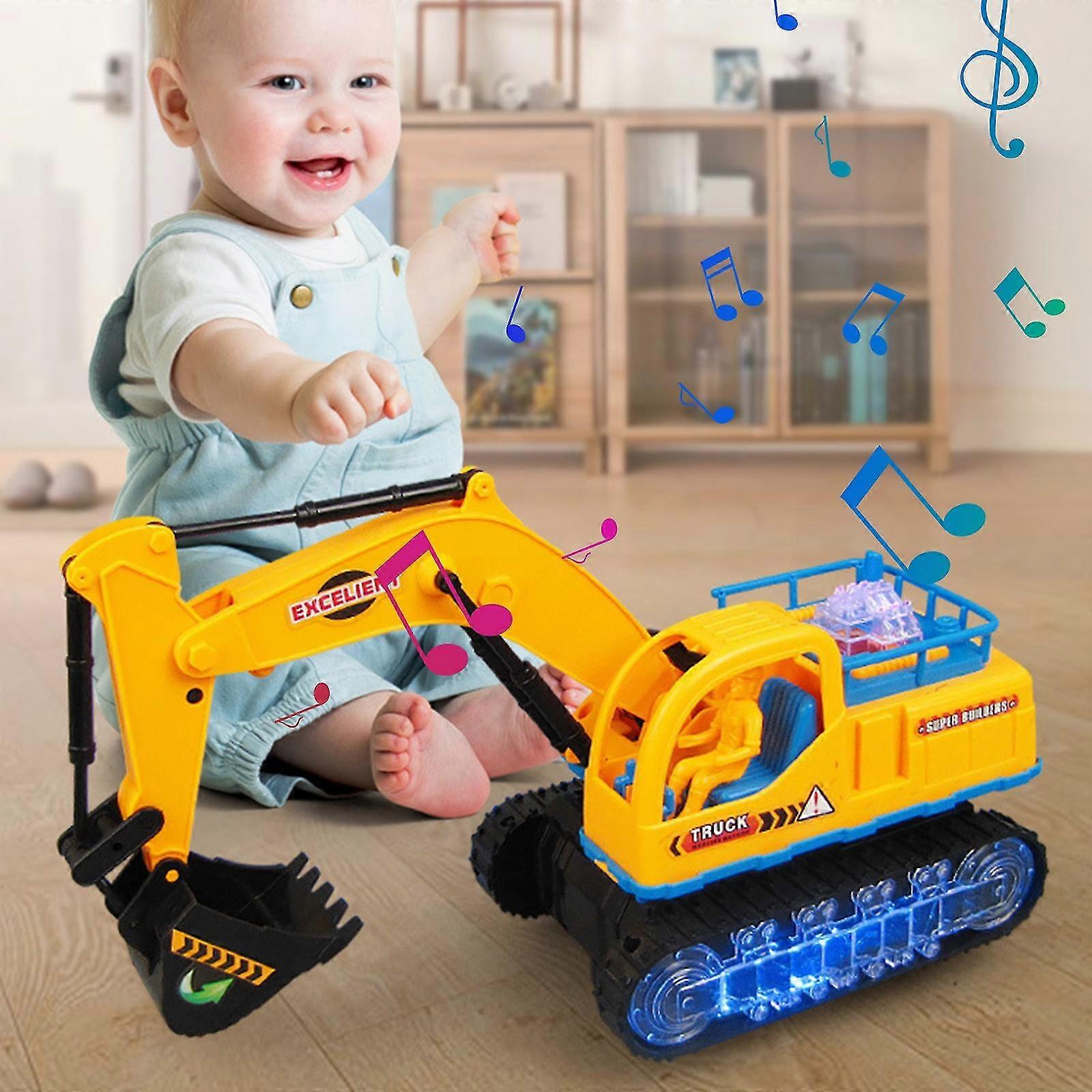 Elektrischer Universalbagger, Musik und Lichttechnik Auto Spielzeugauto, Jungen Und Mädchen Geschenke