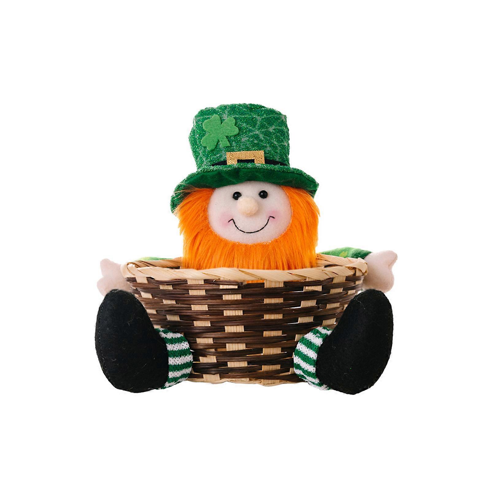 Lovely Greens Leaf Day Candys Dish Multi-Uses Desktop Storage Baskets for Activity Parties