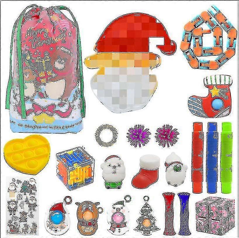 Advent Fidget Leksaker Stressavlastning Fidget Leksak Blind Box Barn