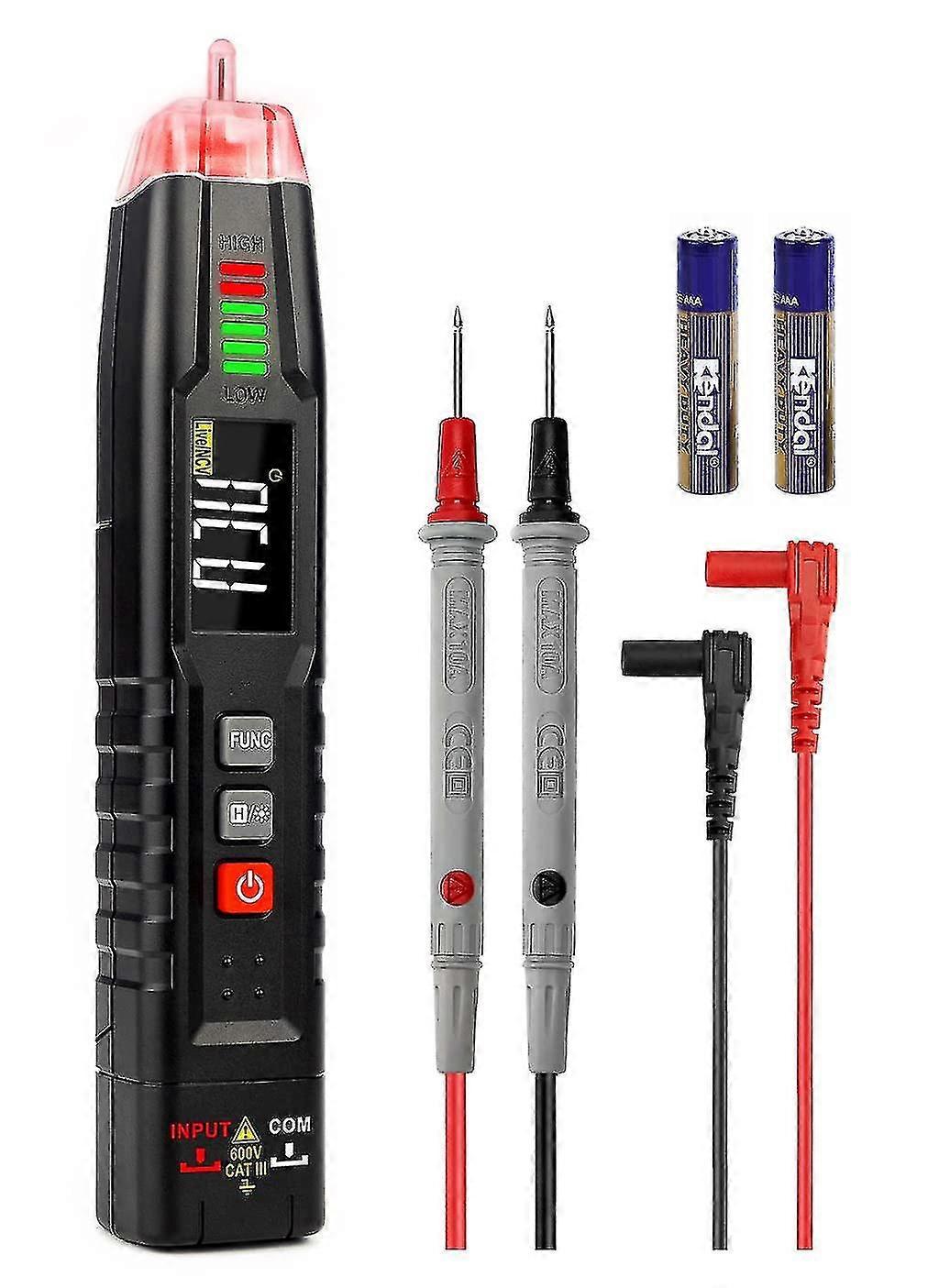 Multifunction Voltage Tester, Non-contact Voltage Detector, Automatic Multimeter, Electric Voltage Pen With Screen And Flashlight, Resistance, Capacit