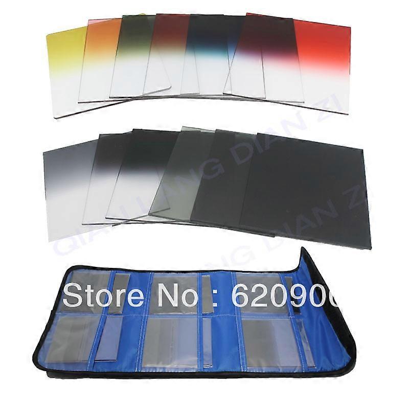 100% GUARANTEE 12pcs Filter Set for Cokin P Series G.ND2 G.ND4 G.ND8 all color  Graduated Grey Red