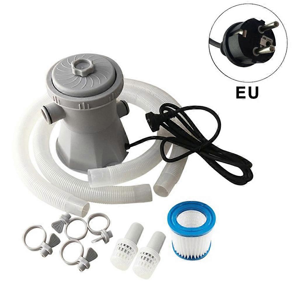 Elektrisk poolfilterpump Hushållspoolrengörare EU Electric