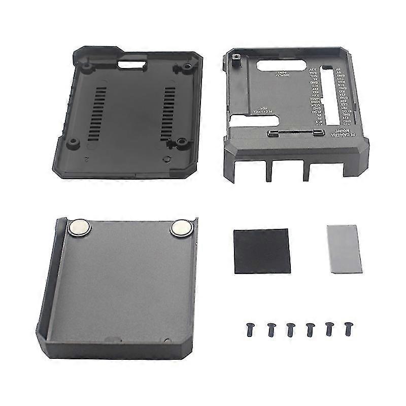 For Raspberry Pi 4 Improved Aluminium Alloy Case Sliding Magnetic Cover