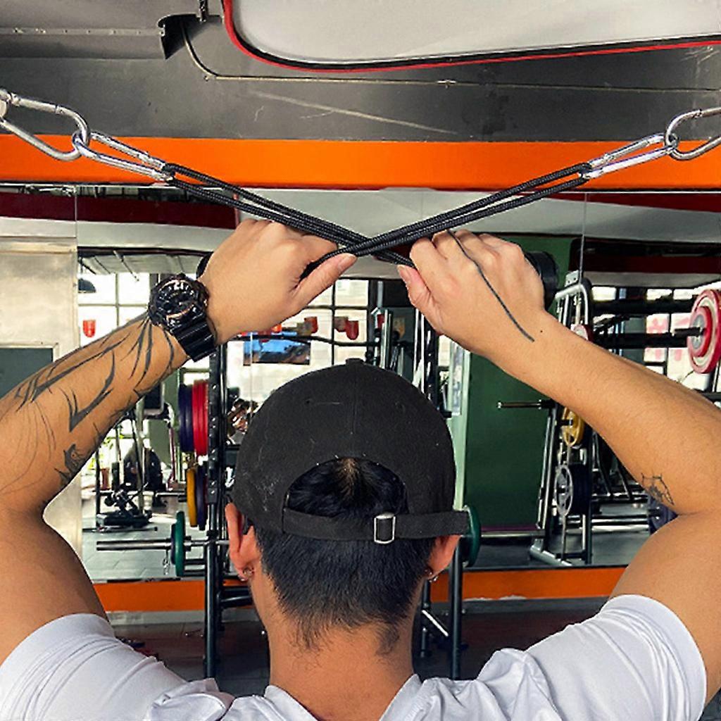 1 Pair Biceps Triceps Drawstring Single Grip Rope Pull Down Cable Gym ...