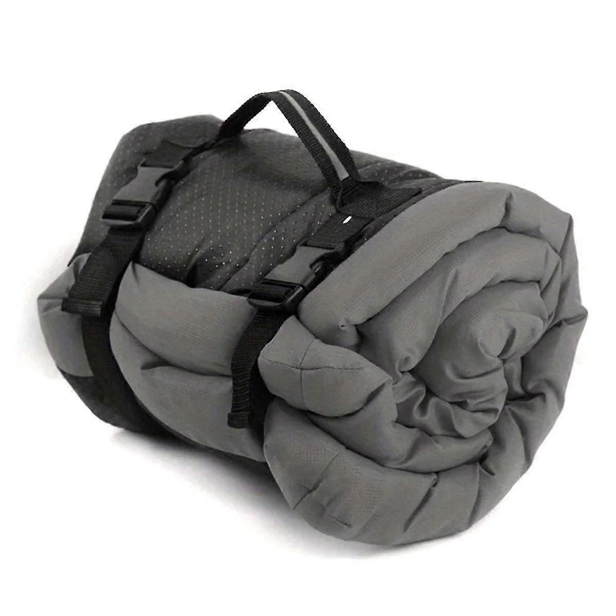 وسادة سرير للحيوانات الأليفة المضادة للانزلاق للماء قابلة للغسل في الهواء الطلق لوازم الأليفة ، رمادي