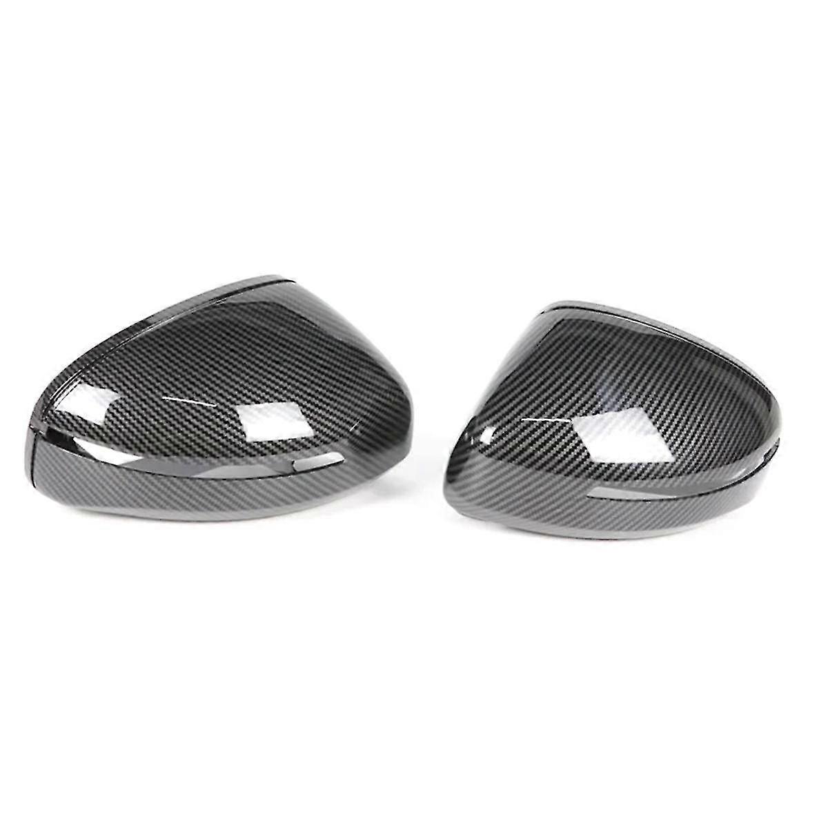 Carbon Fiber Side Wing Door Mirror Cover Rearview Mirror Cover Cap Trim for TT TTS TT 8J MK2 R8 42 2007-2015