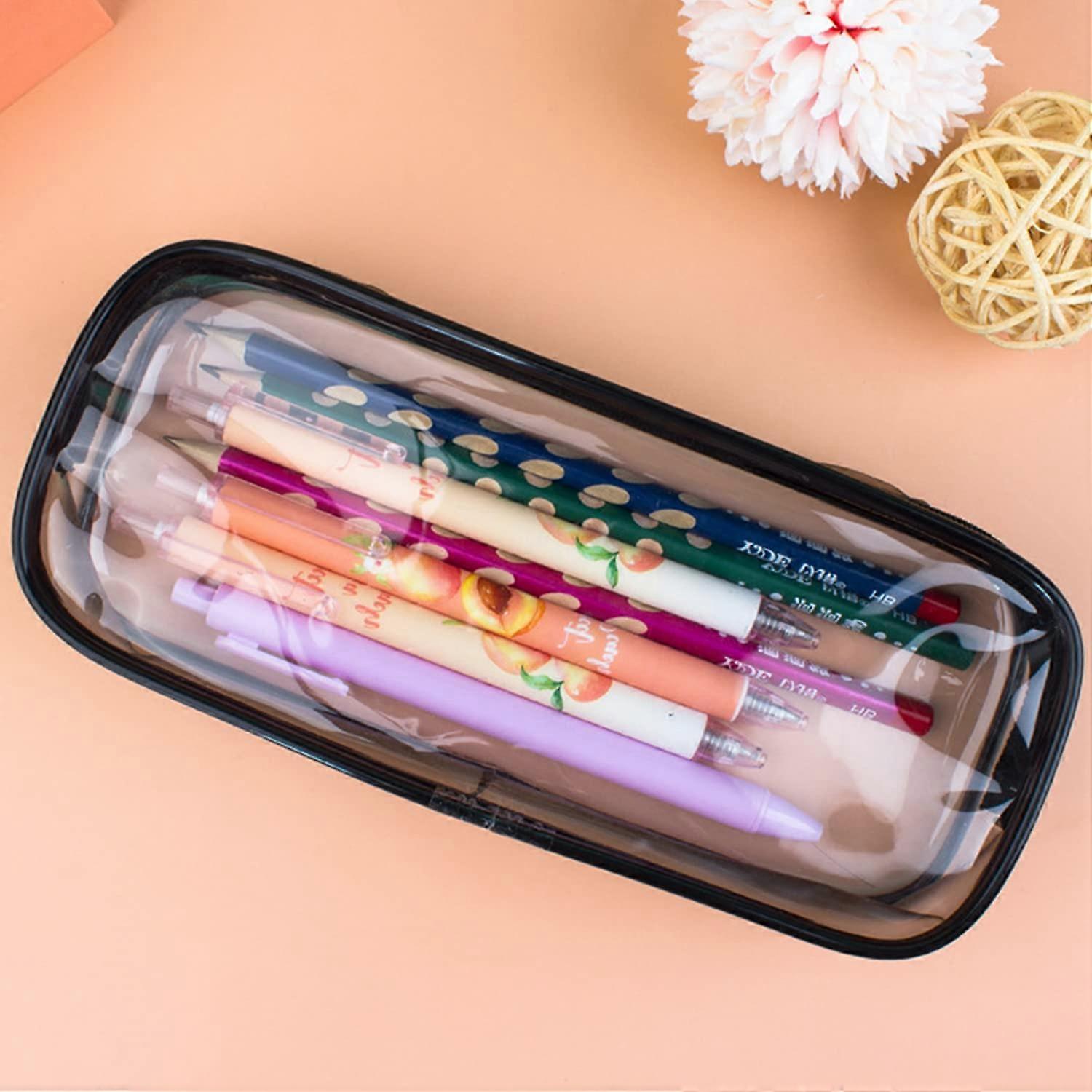 1/2Pcs Clear Potlood Bag, 2 Kleuren PVC Clear Toiletartikelen Tas Clear Exam Pen Potlood Case Pouch Bag Case Clear PVC Rits Reizen Bagage Pouch Make up Cosmetische Tas Zwart/Wit 1/2Pcs Clear Potlood Bag, 2 Kleuren PVC Clear Toiletartikelen Tas Clear Exam Pen Potlood Case Pouch Bag Case Clear PVC Rits Reizen Bagage Pouch Make up Cosmetische Tas Zwart/Wit