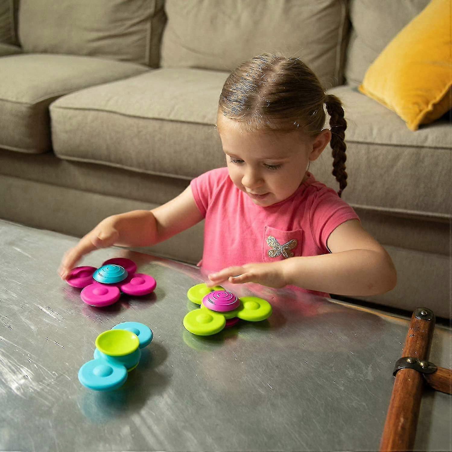 Fidget Spinners Suction Whirly Hand Spinner Fingertip Multi Color Kids Toy, Spinning Top--