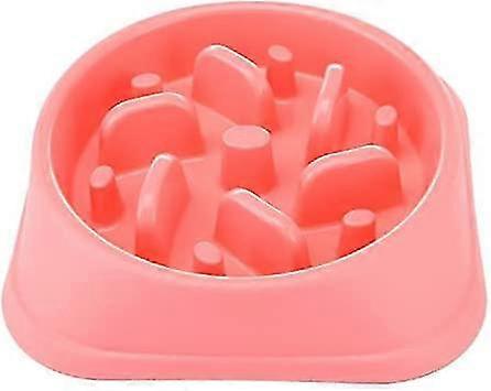 Slow Feeding Dog Slow Feeder Bowl Non-slip Design Fun Interactive Feeding Dogs Pink
