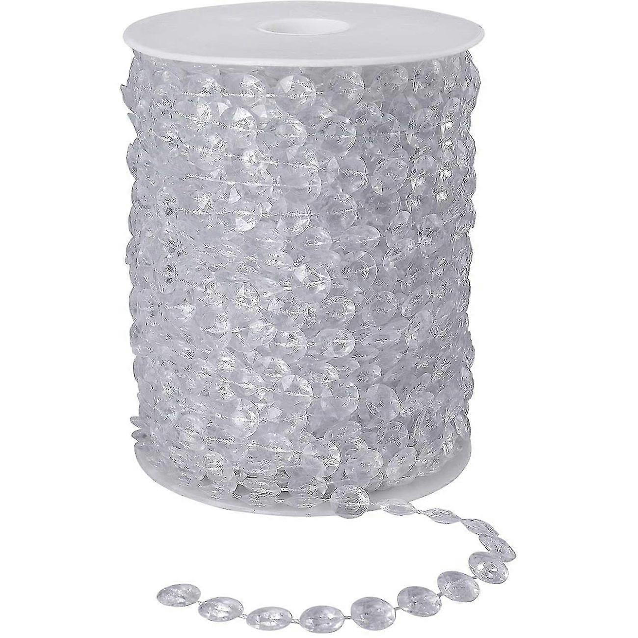 Kristallperlengirlande 30 Meter Diamant Girlande Acryl Perlen Rollen
