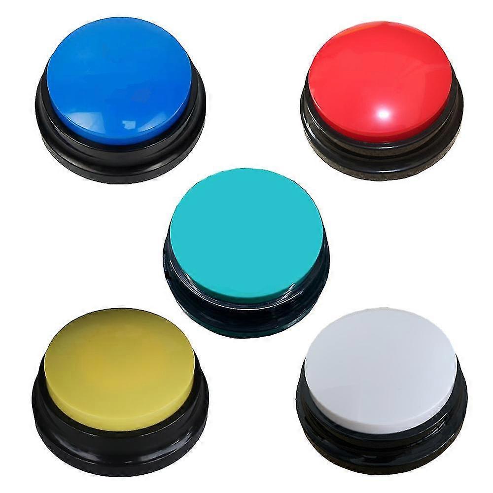 Dog Buttons For Communication Voice Recordable Buttons Dog For Words And Answer Buttons For Dog Tranning Of 5 Pcs