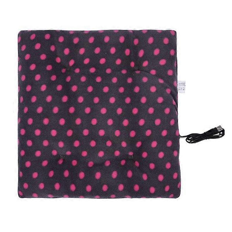 Heating Seat Cushion Thickened Keep Warm Comfortable Flannel USB Charging Heating Pad for Office