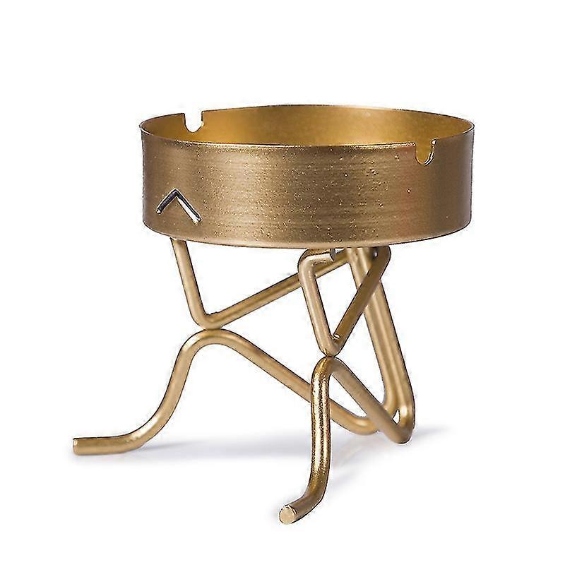 Metal Ashtray Simple Stroke Shape Unique Household Storage Box For Ashtray/YY