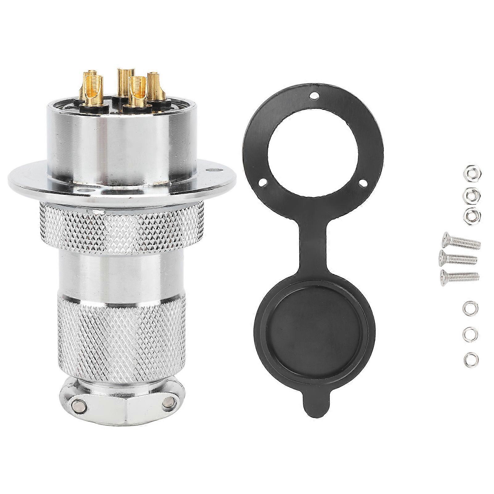 Aviation Plug Socket Connector 30mm Electrical Power Adapter for Machine Equipment 5 Pin