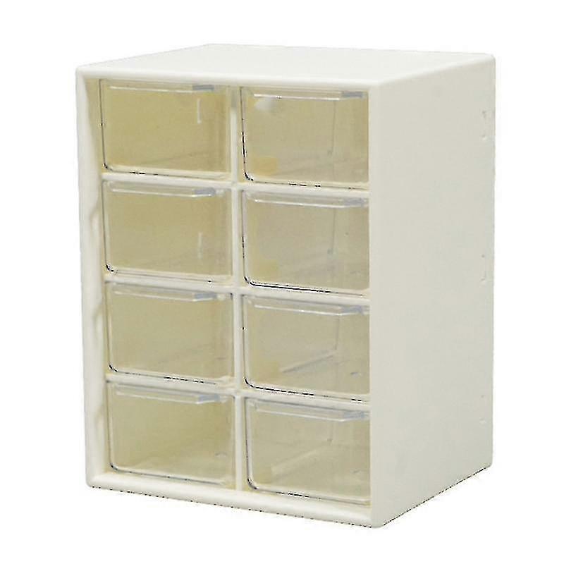 Transparent Drawer Organizer Container Desk Eight-grid Makeup Tools Storage Box