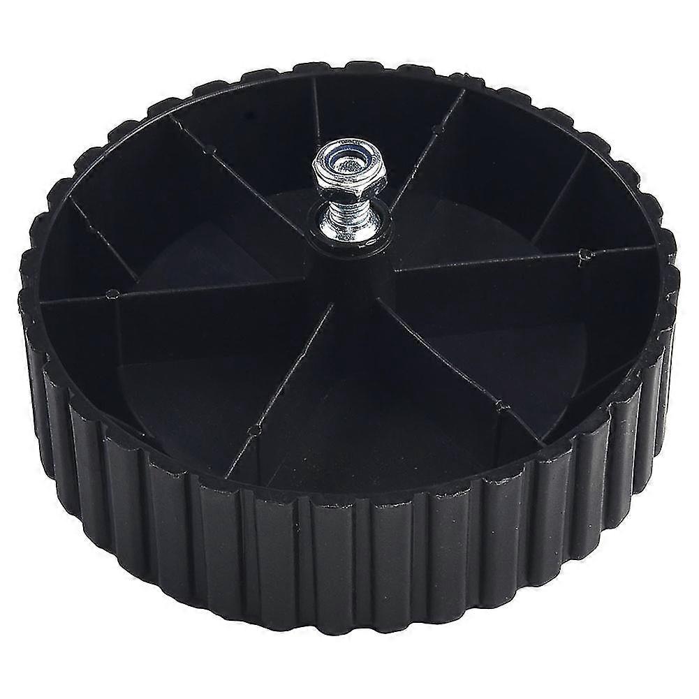 1set bilateralt hjul for elektrisk gresstrimmer Abs Nylon svart ekstra demontert gressklipper Justerbart tilbehør