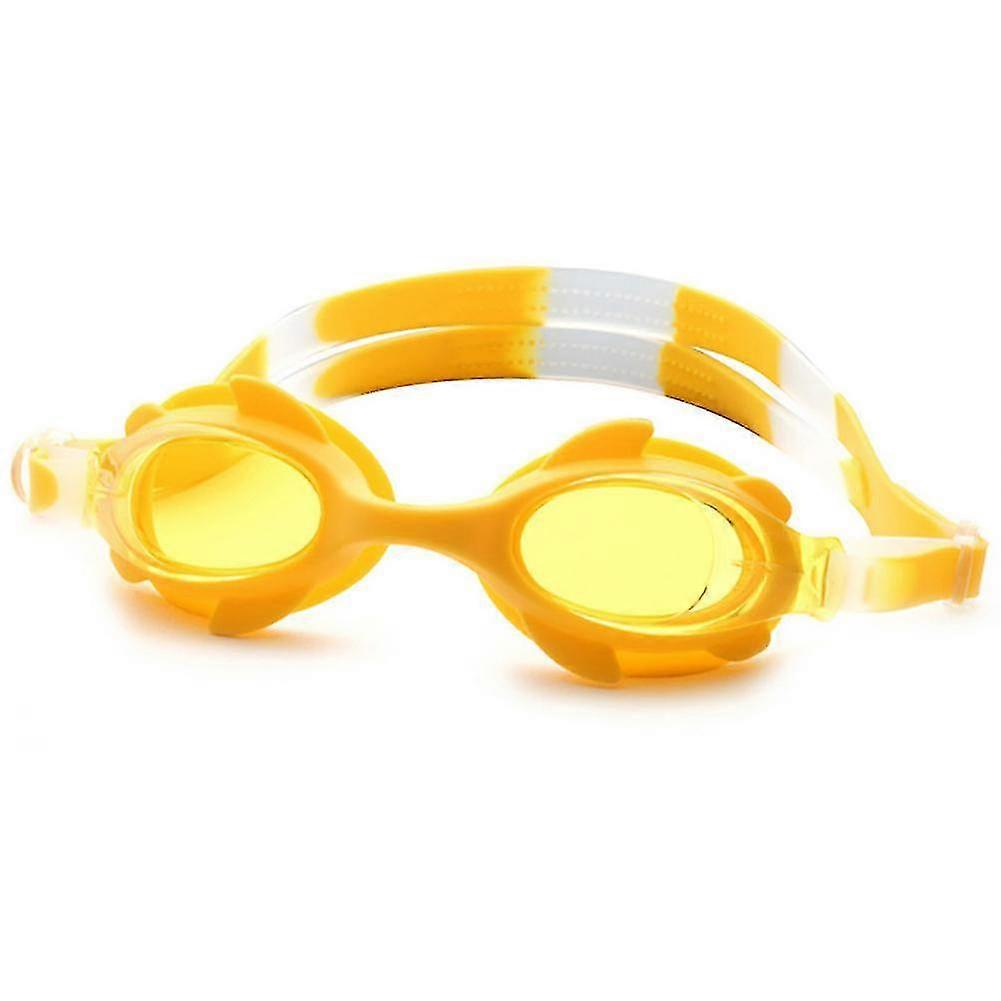 Fashion Children Swimming Waterproof Anti-fog Goggles1 Pieceyellow