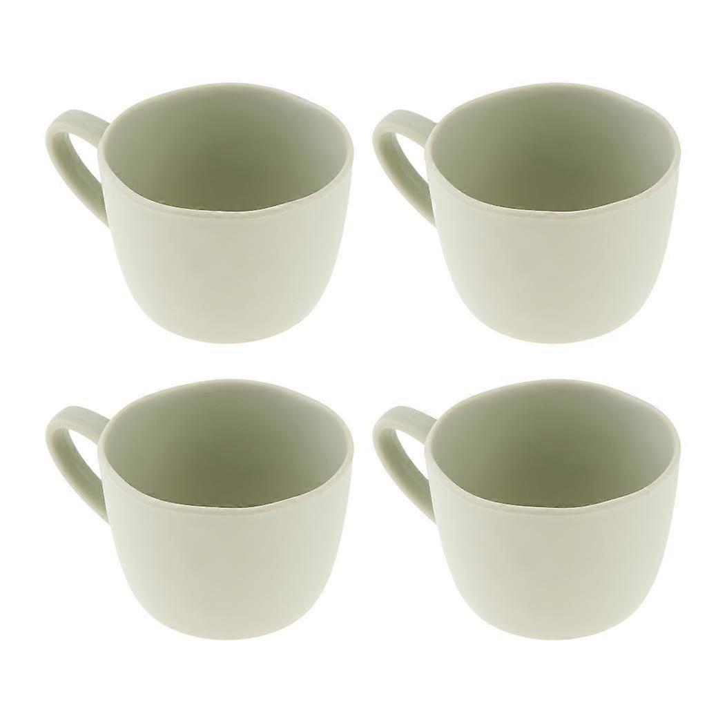 4 stuks melamine huishoudbeker Creatieve Latte Art koffiebeker lichtblauw