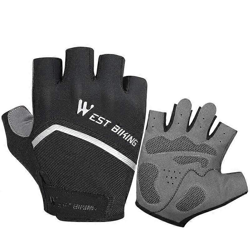 WEST BIKING Halbfinger-Fahrradhandschuhe XL