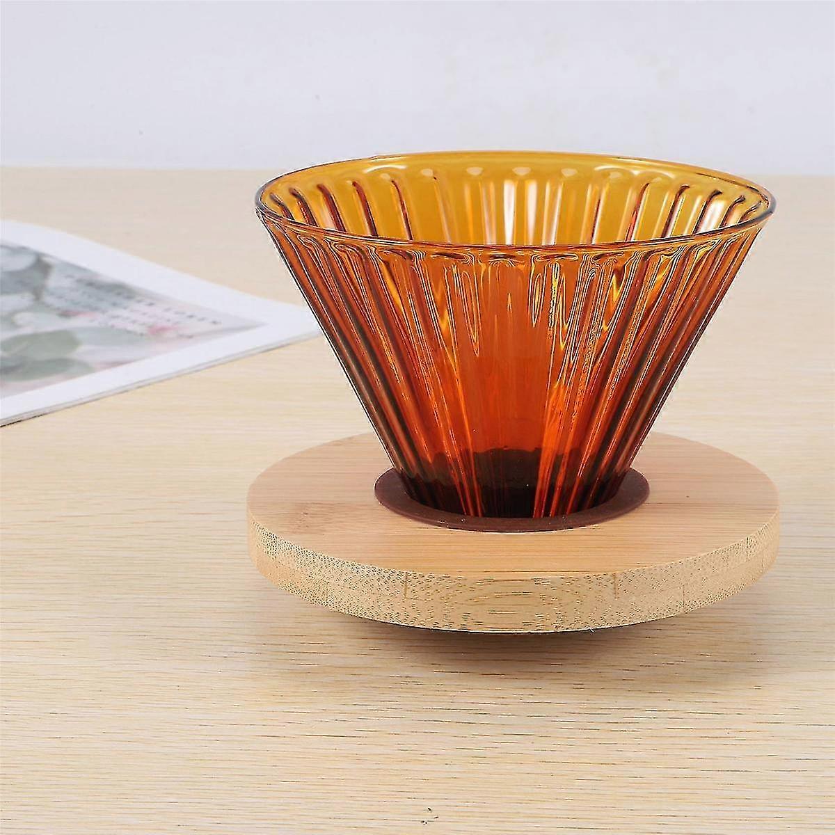 V60ガラスコーヒードリップヘッドコーヒーサーバーセットコーヒー漏斗ドリップヘッド耐熱コーヒーポット注ぎ込み